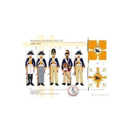 Von Dohna Regiment, IR No. 16, 1800–1807